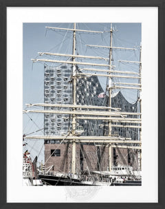 Gerahmte Fotografie Elbphilharmonie Hamburg | HH18