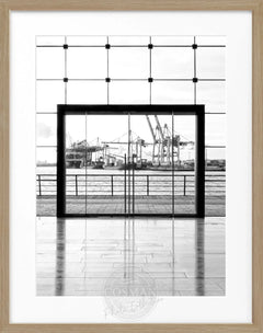 Gerahmte Fotografie Hamburg Hafen | HH33