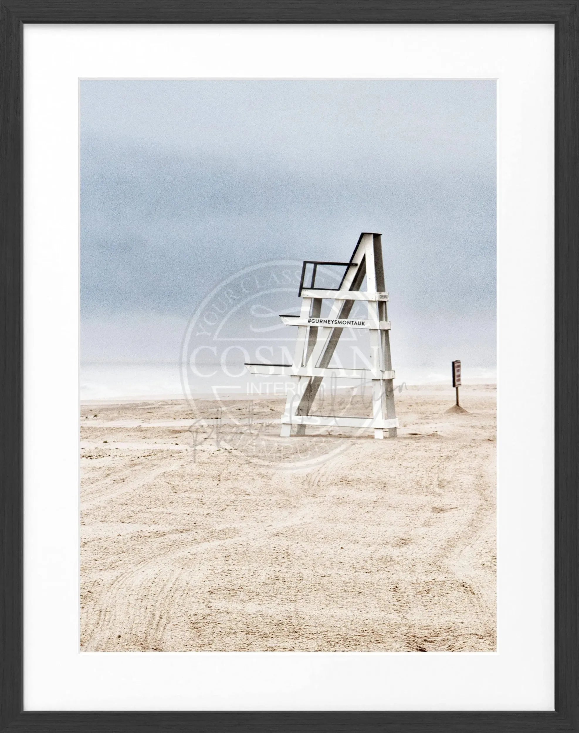 Poster mit Rahmen Hamptons Long Island ’Beach’ HM27 by Cosman-Photocollection