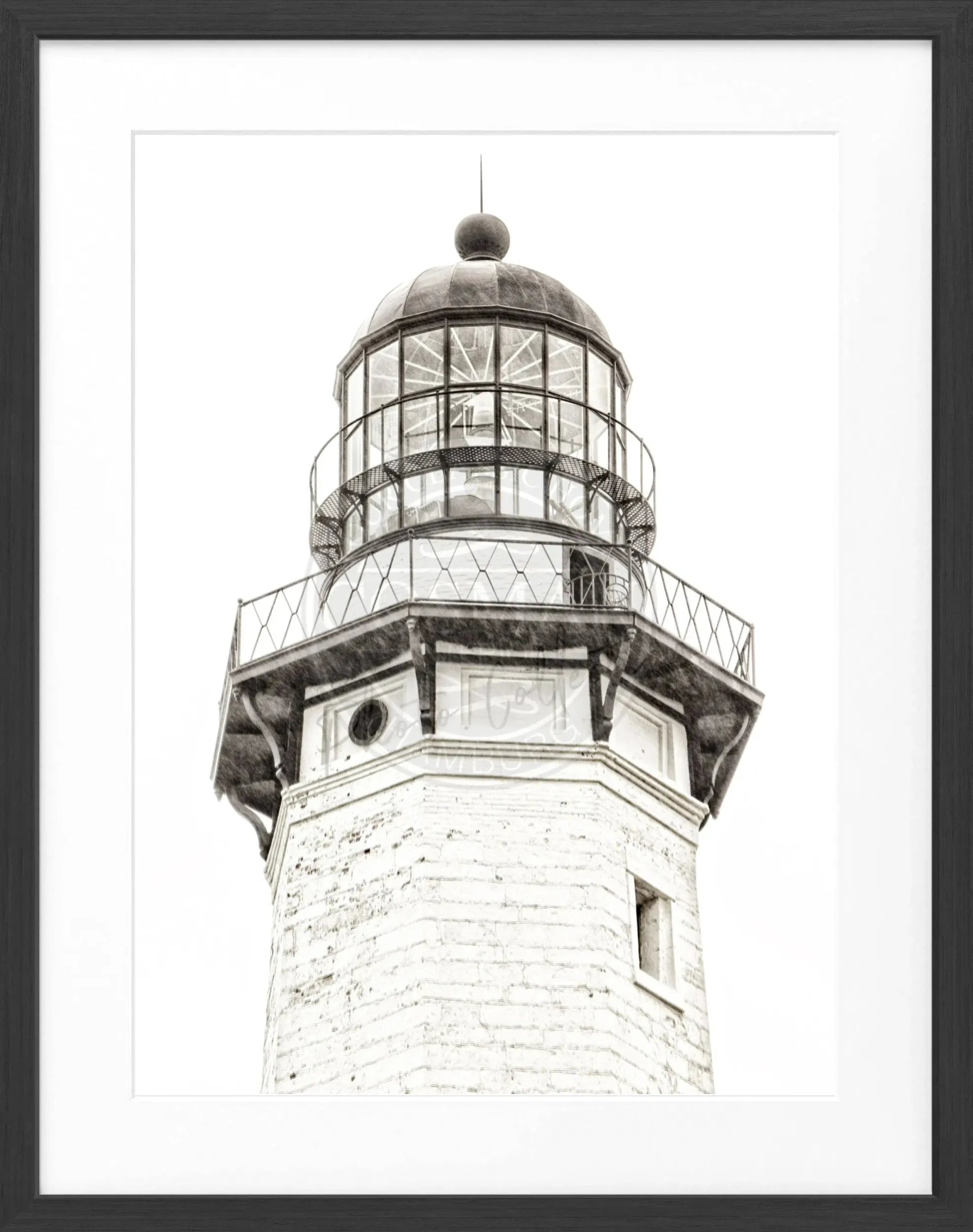 Poster mit Rahmen Hamptons Montauk ’Lighthouse’ HM13 by Cosman-Photocollection
