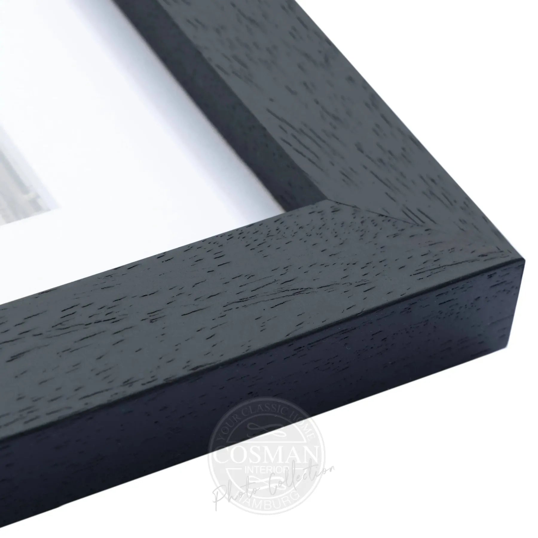Schwarz-weiß Poster mit Rahmen, Kalifornien Beverly Hills Rodeo Drive, von Cosman-Photocollection, 25x31 cm, stilvolle Wanddekoration