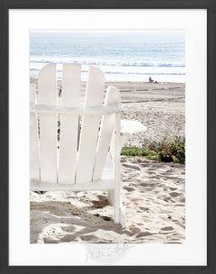 Gerahmte Fotografie Kalifornien Deckchair | K178
