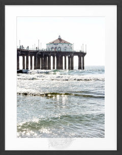 Fotografía enmarcada del muelle de Manhattan Beach | K189