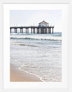 Poster mit Rahmen Manhattan Beach Pier | K190