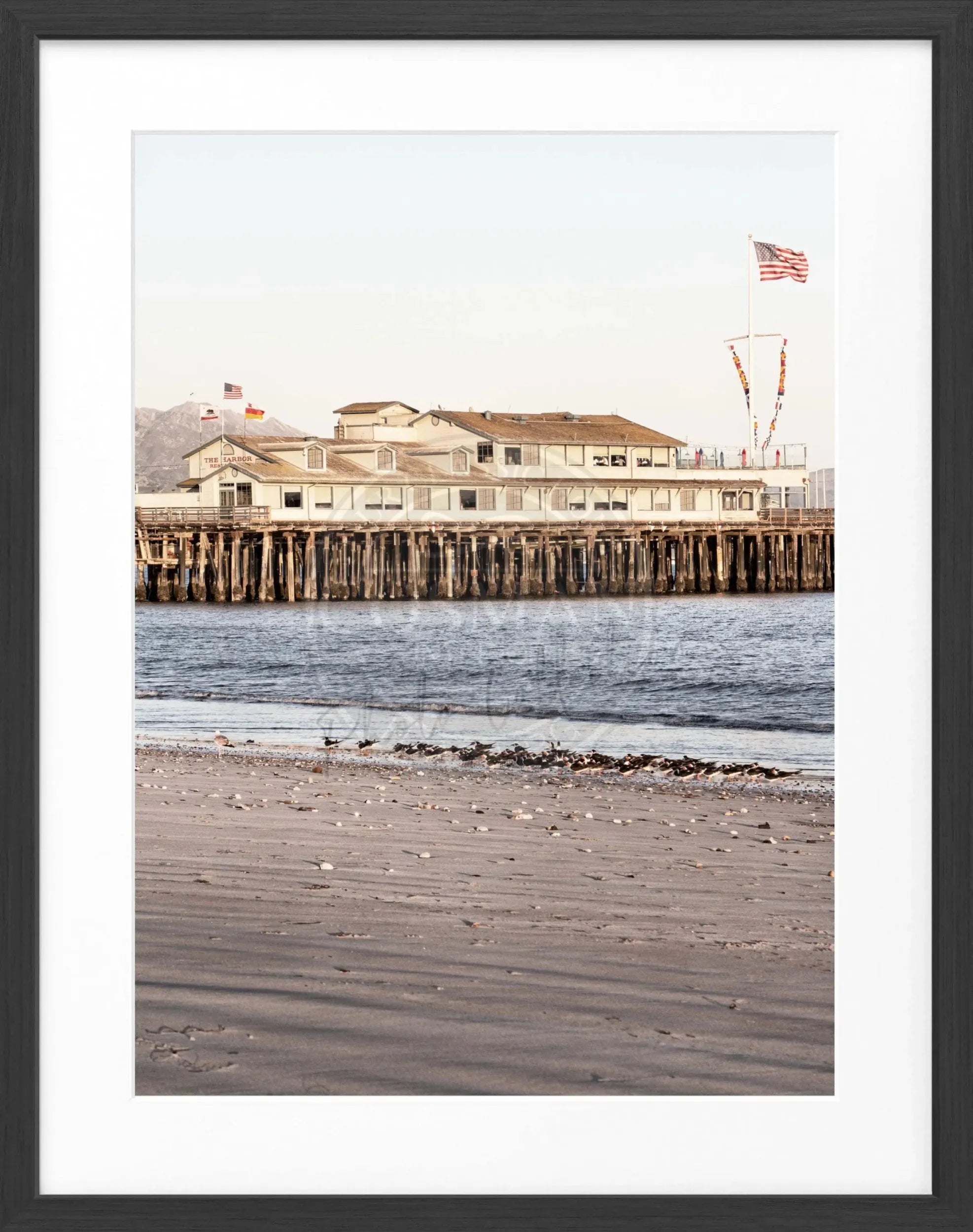 Poster mit Rahmen Kalifornien Santa Barbara ’Pier’ K19 by Cosman-Photocollection