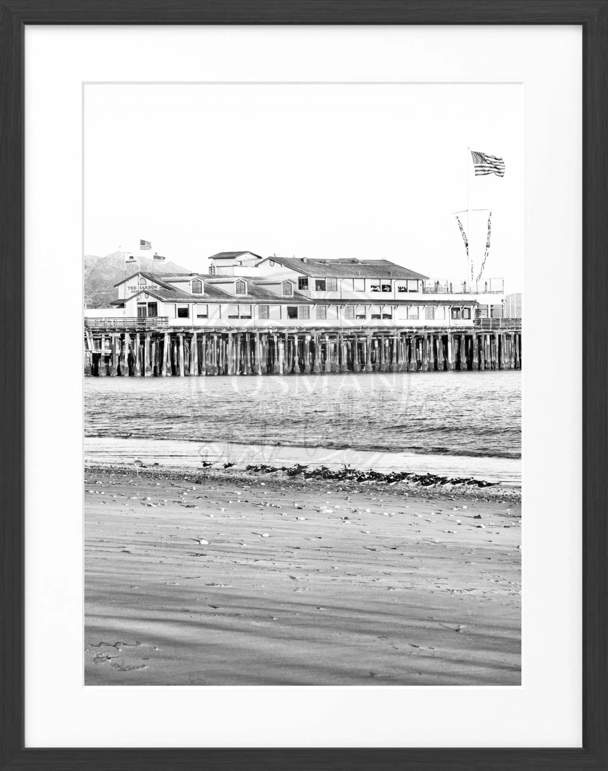 Poster mit Rahmen Kalifornien Santa Barbara ’Pier’ K19 by Cosman-Photocollection