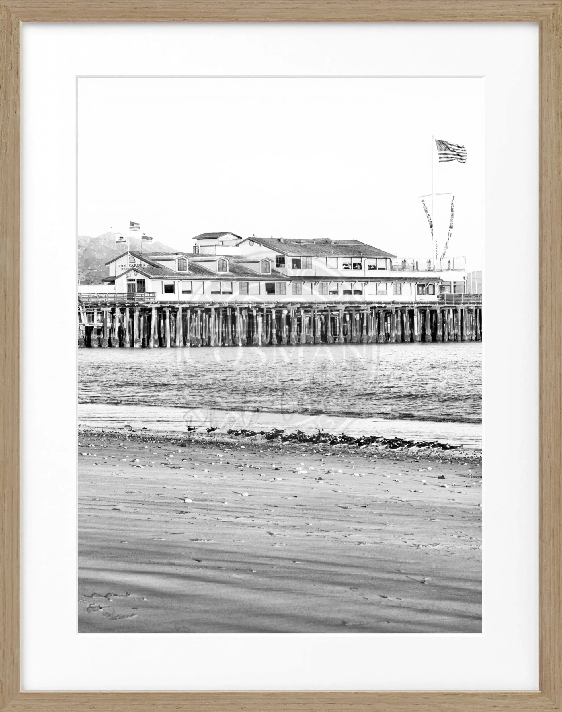 Poster mit Rahmen Kalifornien Santa Barbara ’Pier’ K19 by Cosman-Photocollection