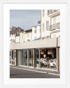 Poster mit Rahmen Saint-Tropez La Petite Plage | ST14