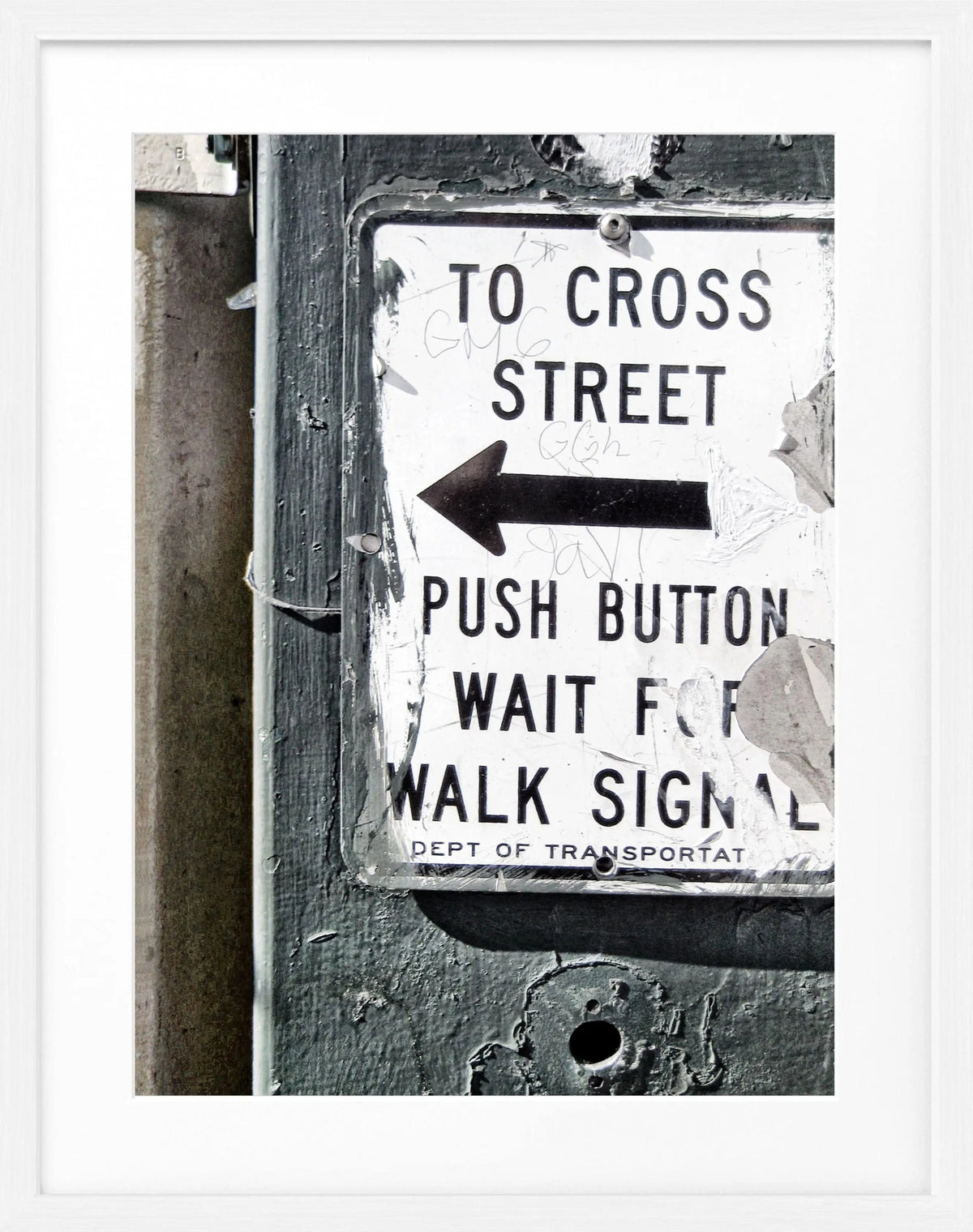 Schwarz-weiß Poster mit Rahmen, New York City Motiv, von Cosman-Photocollection, 25x31 cm, stilvolle Wanddekoration