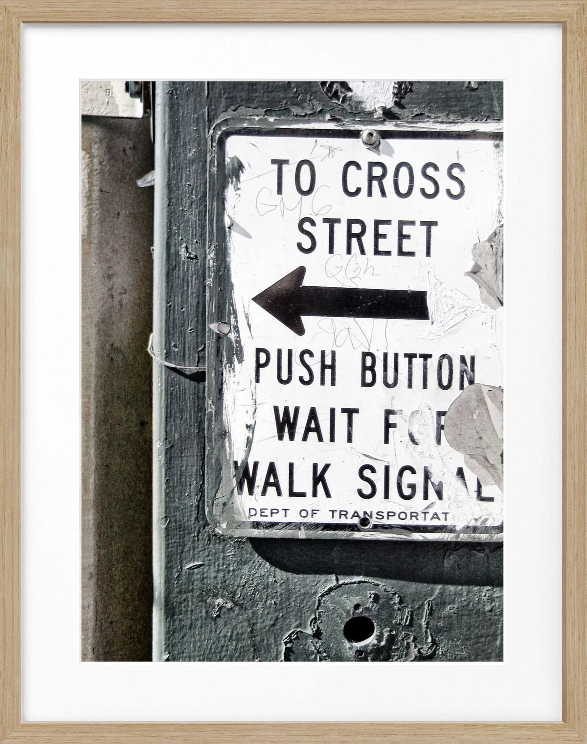Schwarz-weiß Poster mit Rahmen von New York NY76A, 25x31cm, von Cosman-Photocollection, dekoratives Wandbild