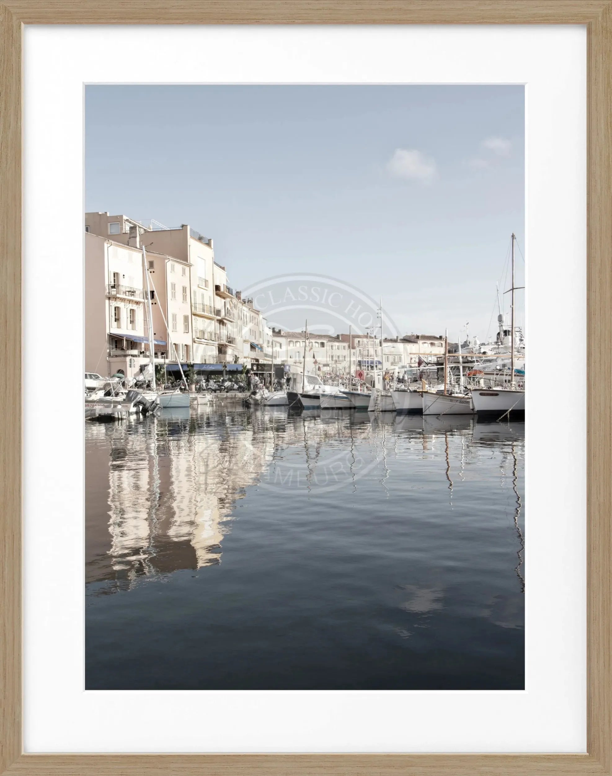 Poster mit Rahmen Saint Tropez ’Hafen’ ST17 by Cosman-Photocollection