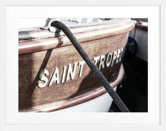 Poster mit Rahmen Saint-Tropez Boot | ST06