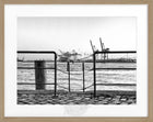 Fotografía enmarcada de la valla del puerto de Hamburgo | HH28