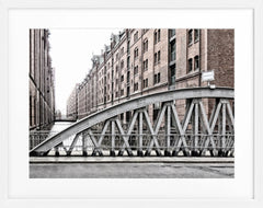 Gerahmte Fotografie Hamburg Speicherstadt | HH46F