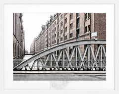Poster with frame Hamburg 'Speicherstadt' HH46F