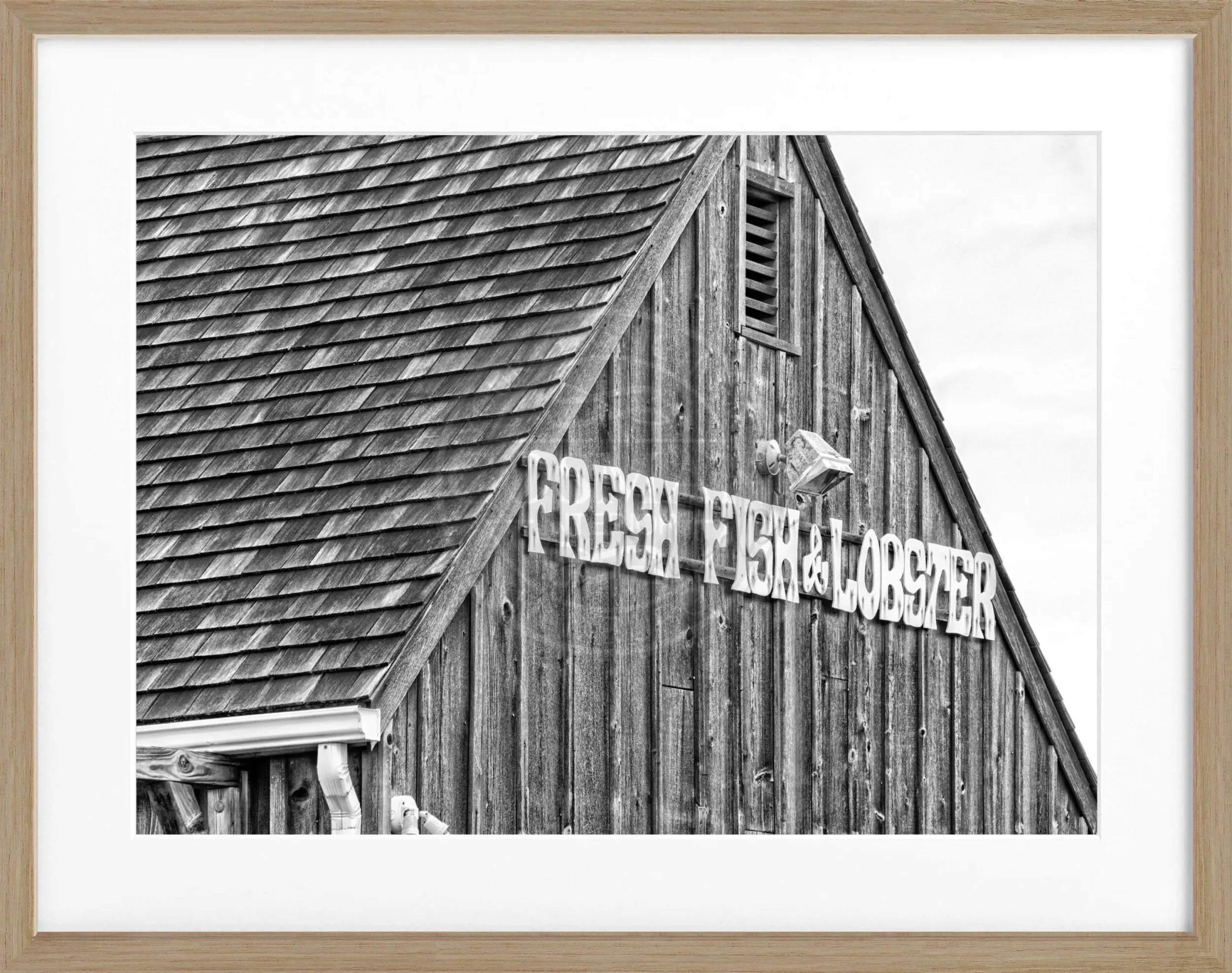Poster mit Rahmen Hamptons Long Island ’ Fresh Fish’ HM33 by Cosman-Photocollection