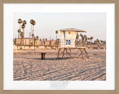 Gerahmte Fotografie Huntington Beach Lifeguard | K155
