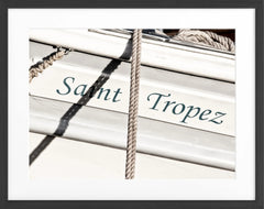 Gerahmte Fotografie Saint-Tropez Segelboot | ST10