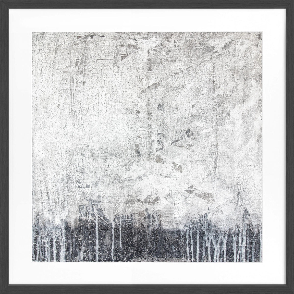 Quadratisches Poster mit Rahmen 'Struktur' GM18 von Cosman-Photocollection in Schwarz, 55x55cm, farbiges Motiv sichtbar