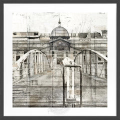 Gerahmte Fotografie Fischauktionshalle Hamburg | GM04Q