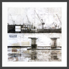 Framed Photography — Hamburg Port Bollard | GM06Q