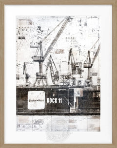 Gerahmte Fotografie Hamburg Dock 11 | GM77