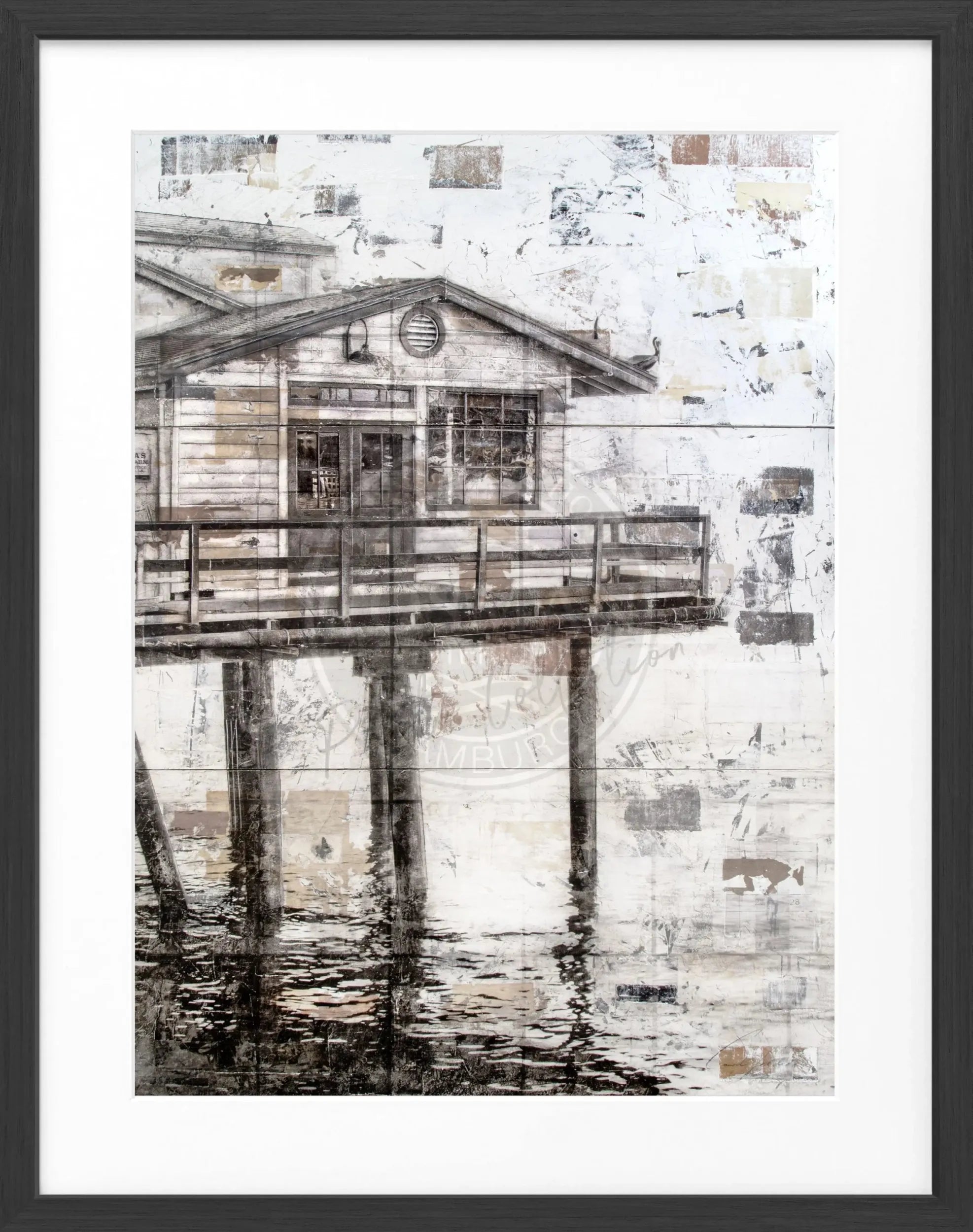 Poster mit schwarzem Rahmen, Kalifornien Malibu Motiv, von Cosman-Photocollection, 25x31cm, dekoratives Wandbild