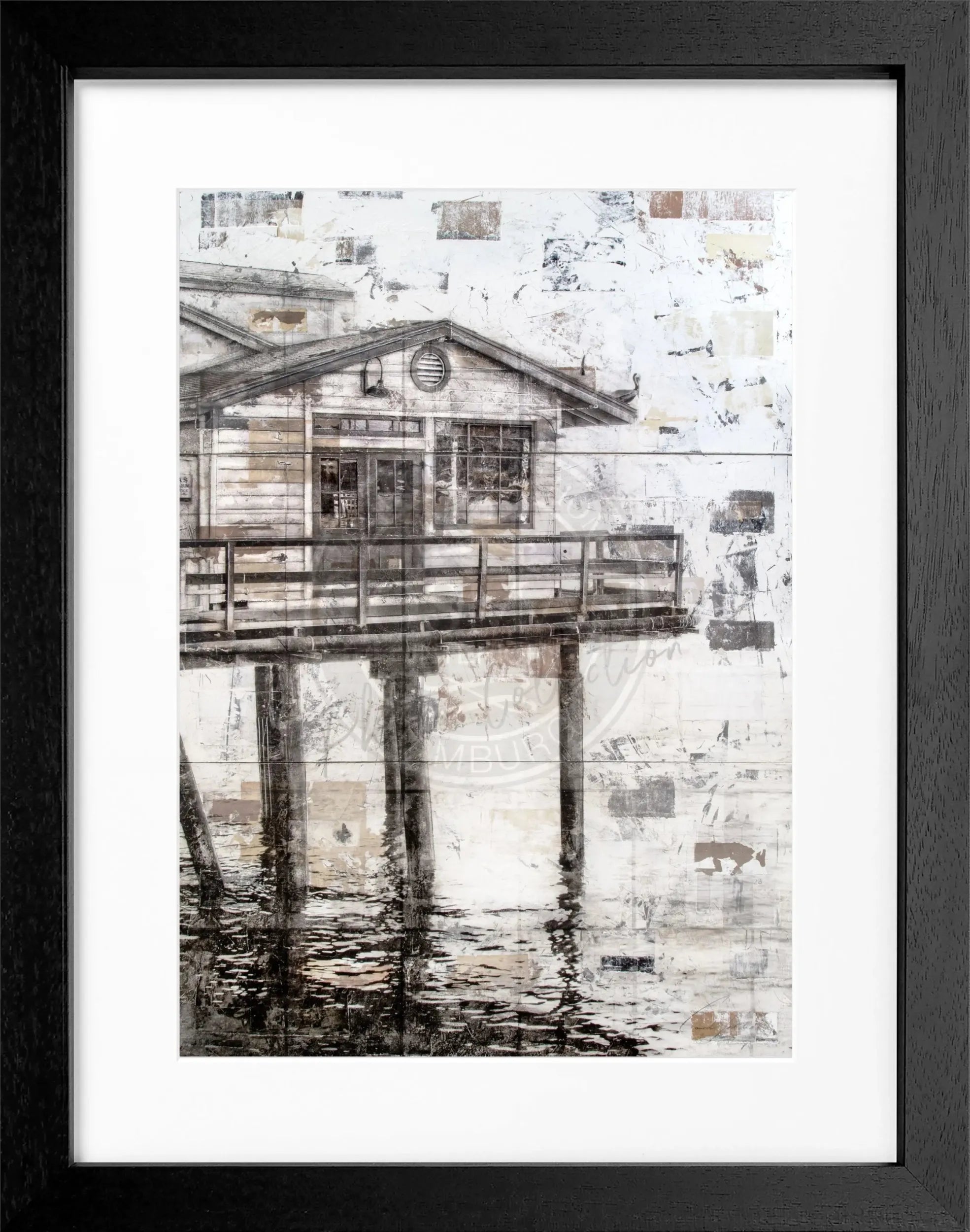 Kalifornien Malibu Poster mit schwarzem Rahmen, 25x31cm, von Cosman-Photocollection, ideal für Wanddekoration