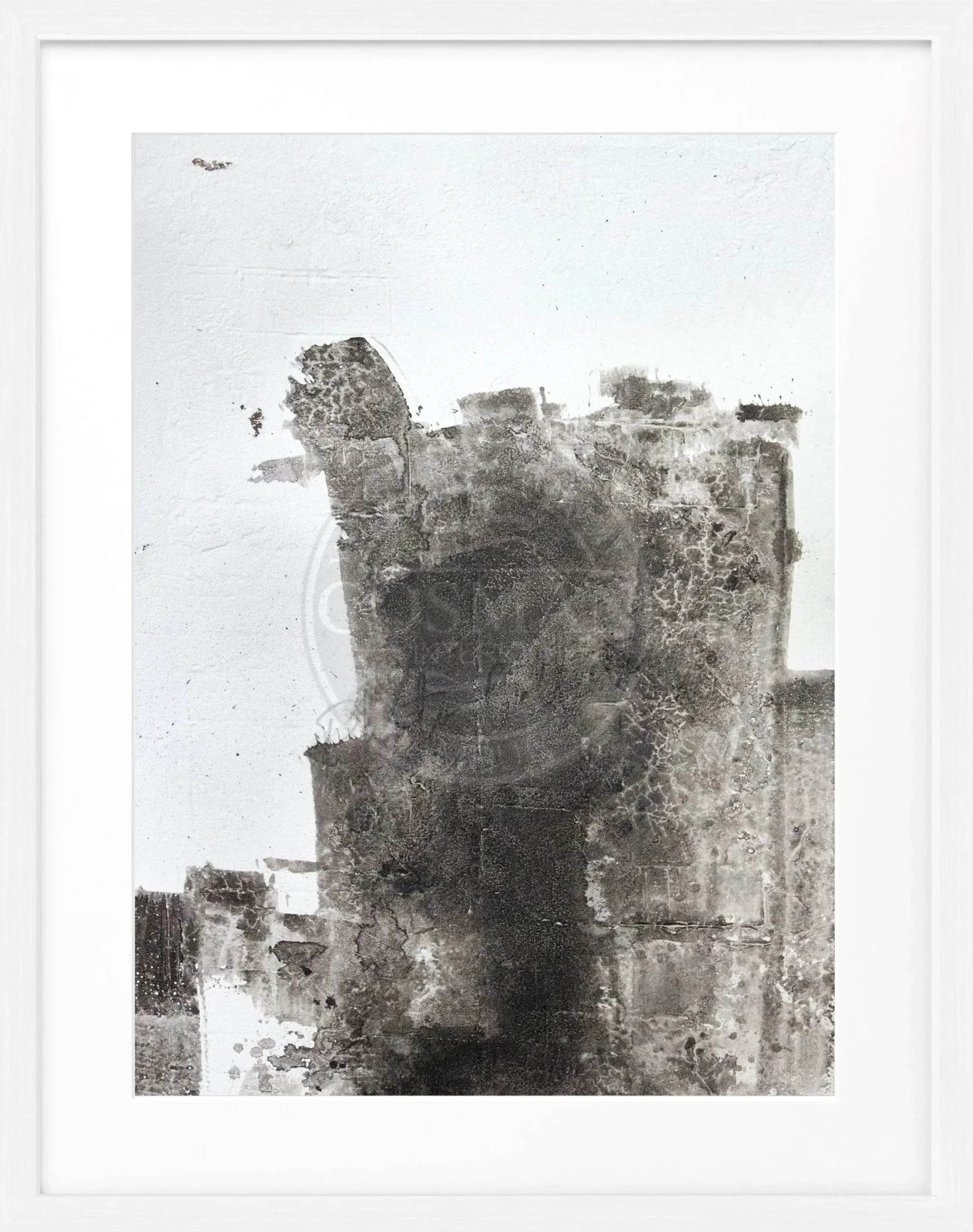 Abstraktes Kunstposter mit schwarzem Rahmen von Cosman-Photocollection, Maße 25x31cm, modernes Wandbild für Kunstliebhaber.