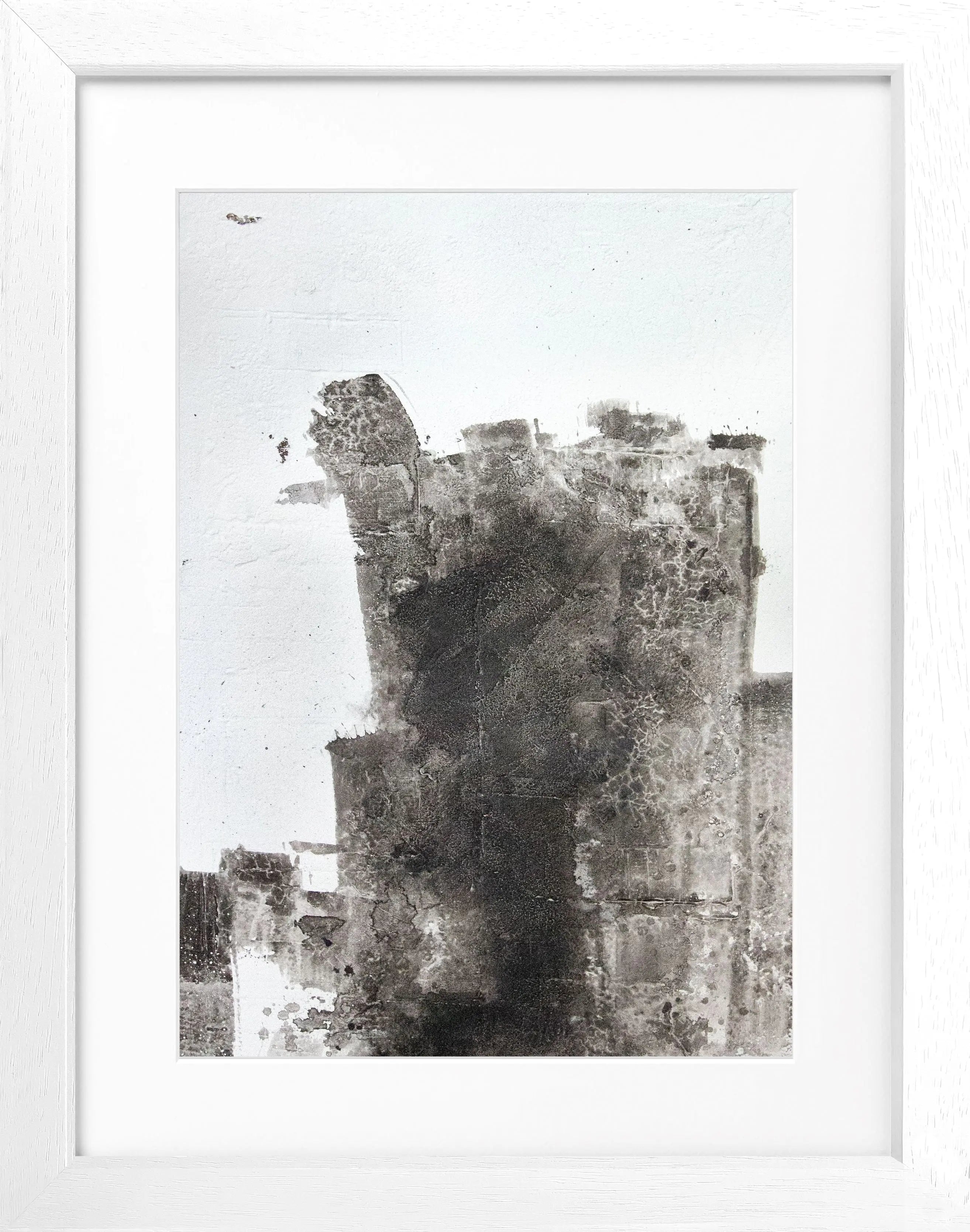 Abstraktes Kunstposter mit schwarzem Rahmen von Cosman-Photocollection, 25x31 cm, modernes Wandbild für Zuhause.