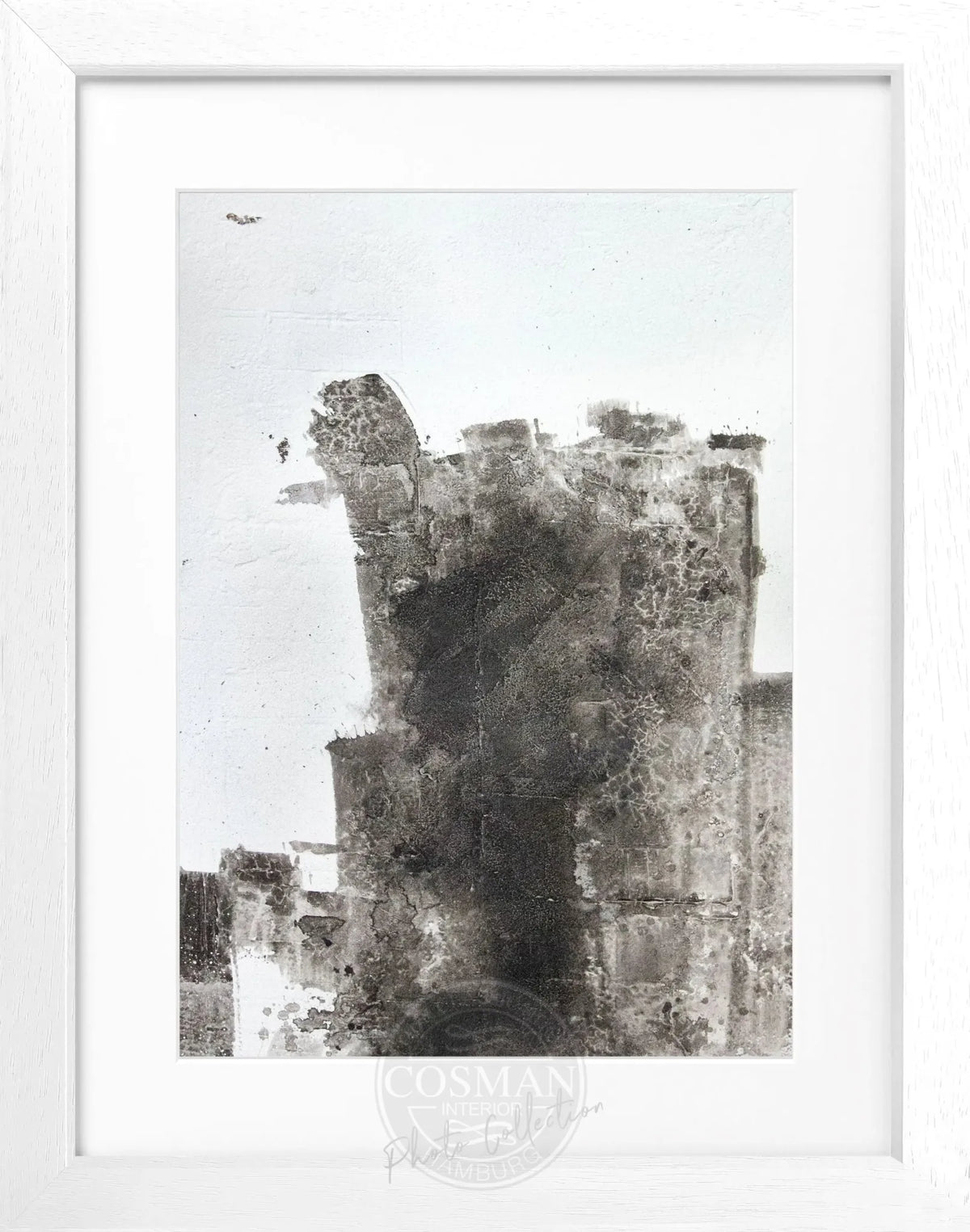 Abstraktes Kunstposter mit schwarzem Rahmen von Cosman-Photocollection, 25x31 cm, modernes Wandbild für Zuhause.