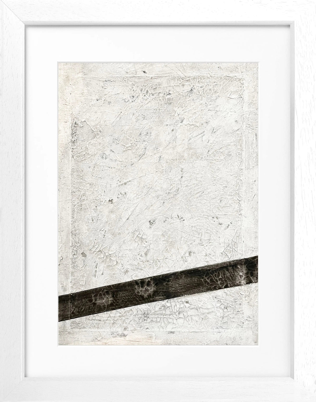 Schwarz-weißer Poster mit Rahmen "Black Line" von Cosman-Photocollection, Kunstdruck im Format 25x31 cm