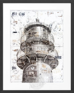 Gerahmte Fotografie Büsum Leuchtturm | GM22