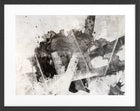 Poster mit Rahmen Kunst ’Abstrakt schwarz’ GM88