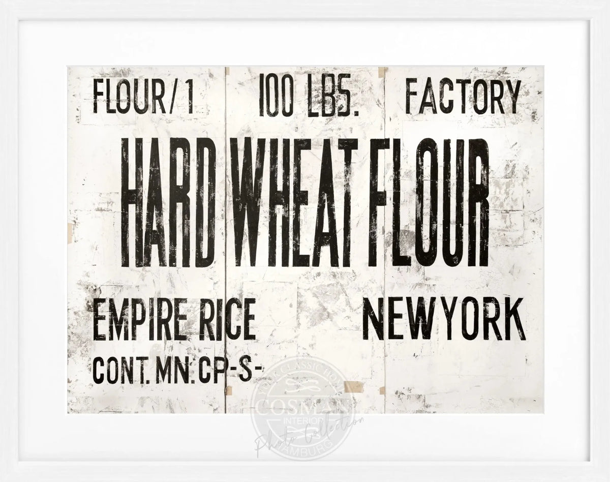 Schwarzer Poster mit Rahmen, New York Wheat Motiv, von Cosman-Photocollection, 31x25 cm, stilvolle Wanddekoration