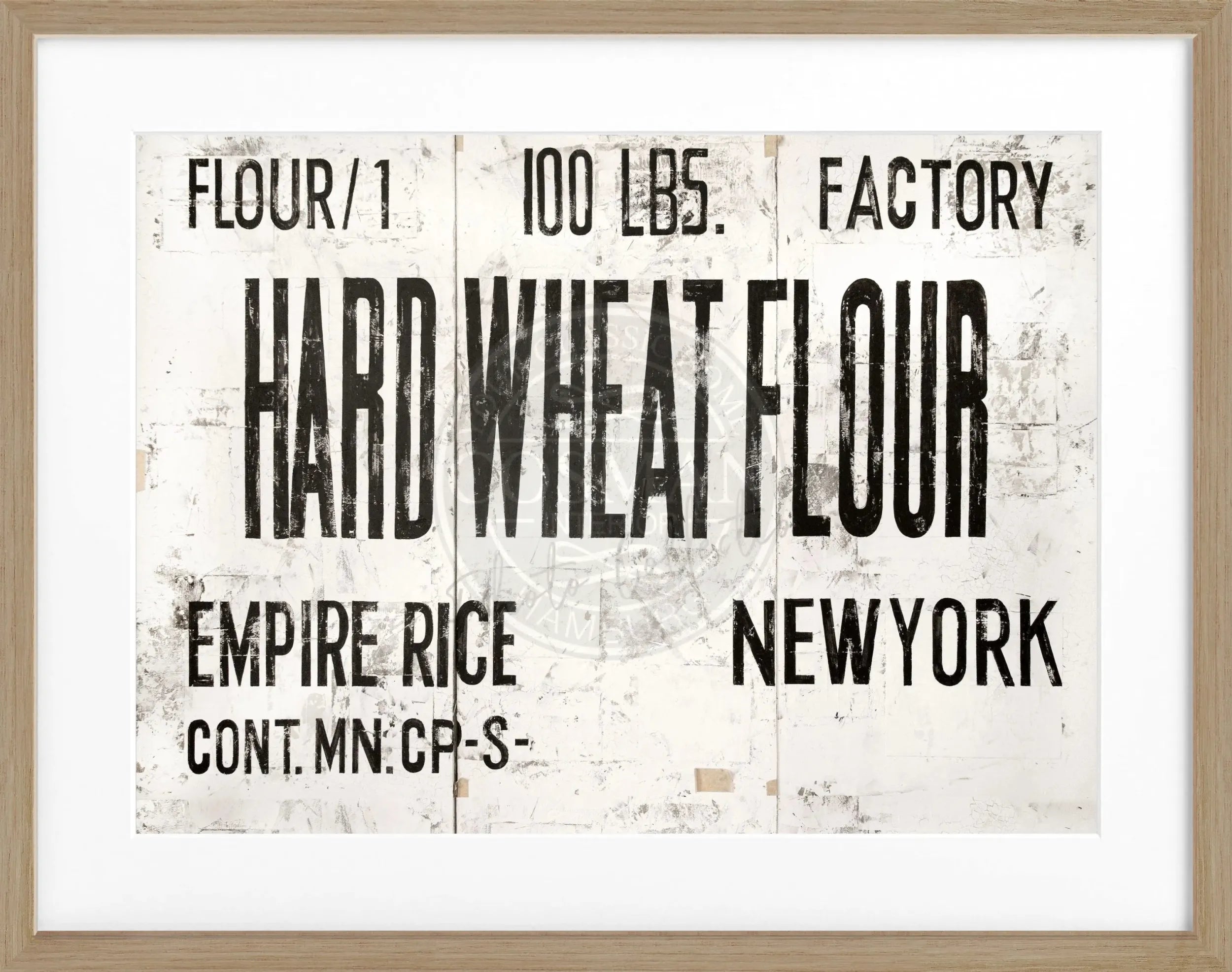 Schwarzweißer Poster mit Rahmen von New York ’Wheat’ von Cosman-Photocollection, 31x25cm, stilvolle Wanddekoration.