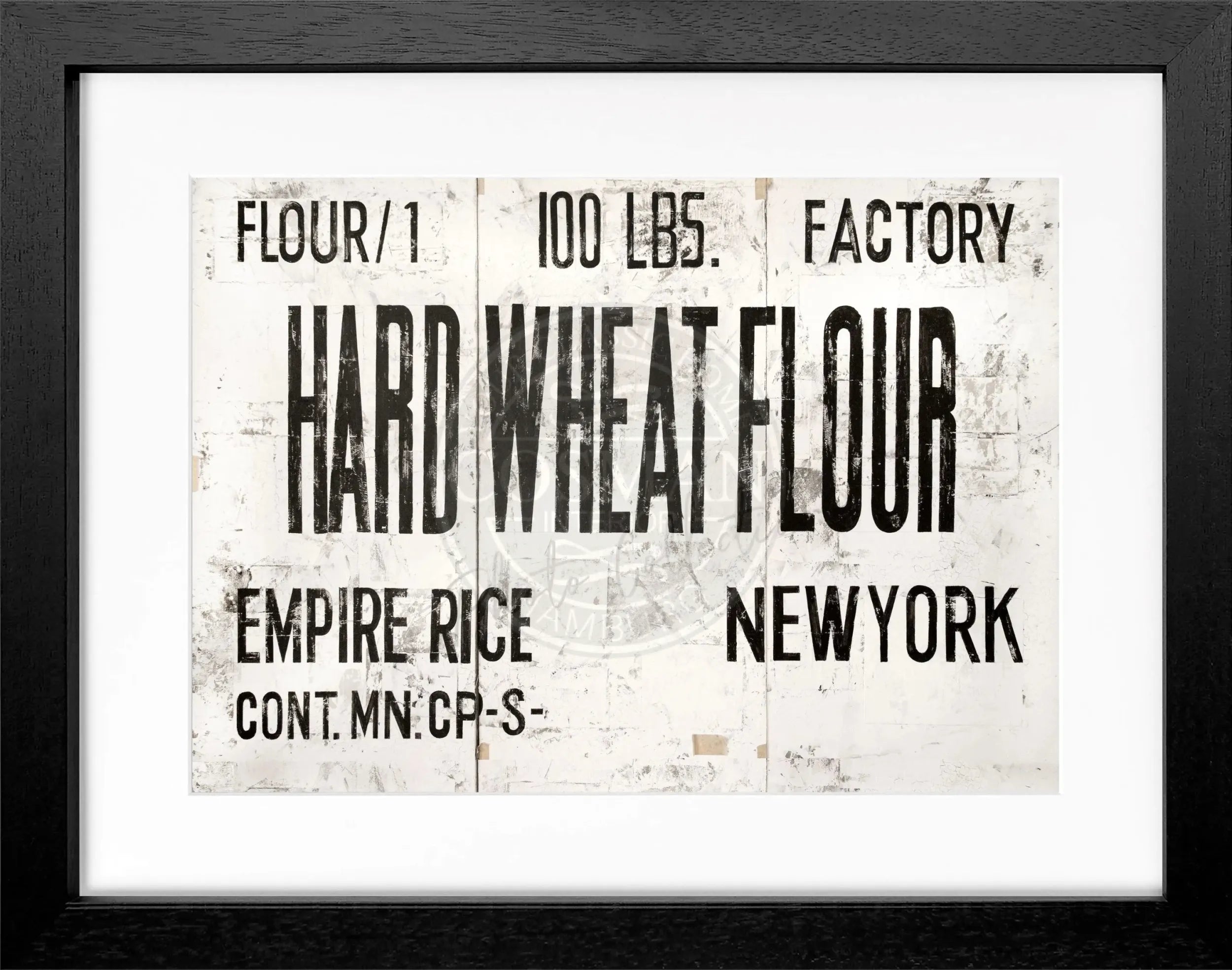 Schwarzer Poster mit Rahmen, New York „Wheat“ GM13, von Cosman-Photocollection, 31x25cm, Wanddekoration mit Stadtmotiv