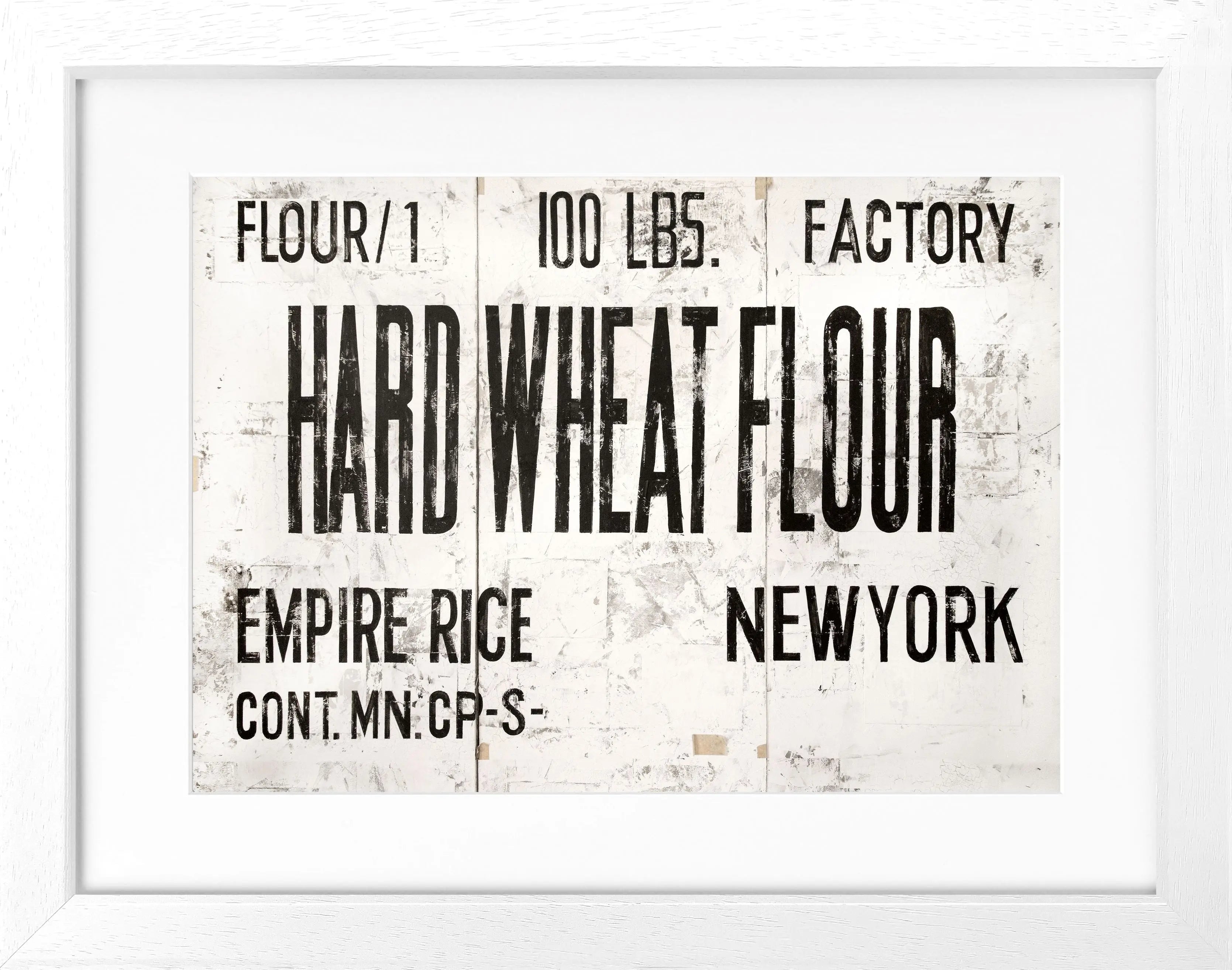 Schwarz-weiß Poster mit Rahmen, New York 'Wheat' GM13, von Cosman-Photocollection, auf 31x25cm Bild.