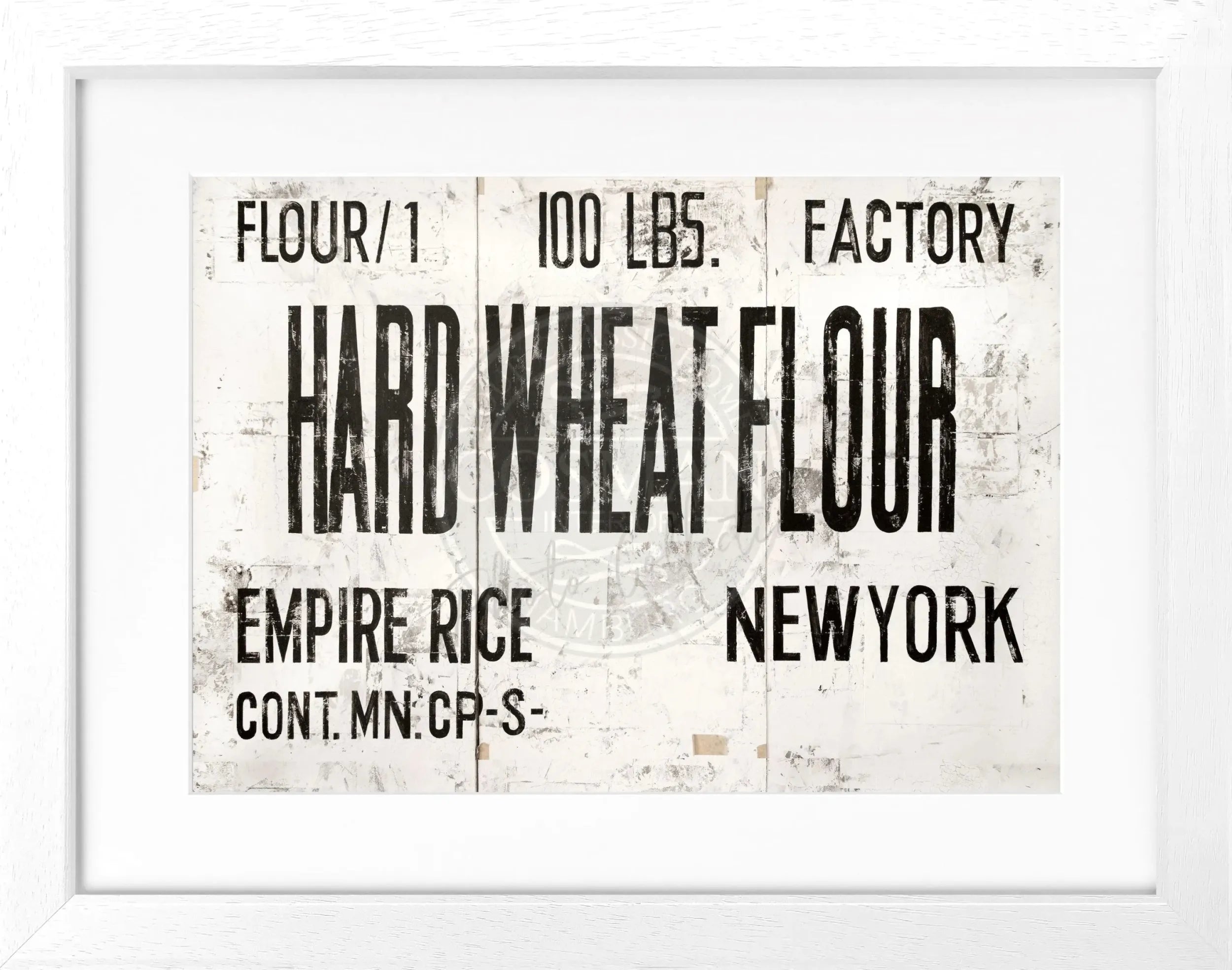 Schwarz-weiß Poster mit Rahmen, New York 'Wheat' GM13, von Cosman-Photocollection, auf 31x25cm Bild.
