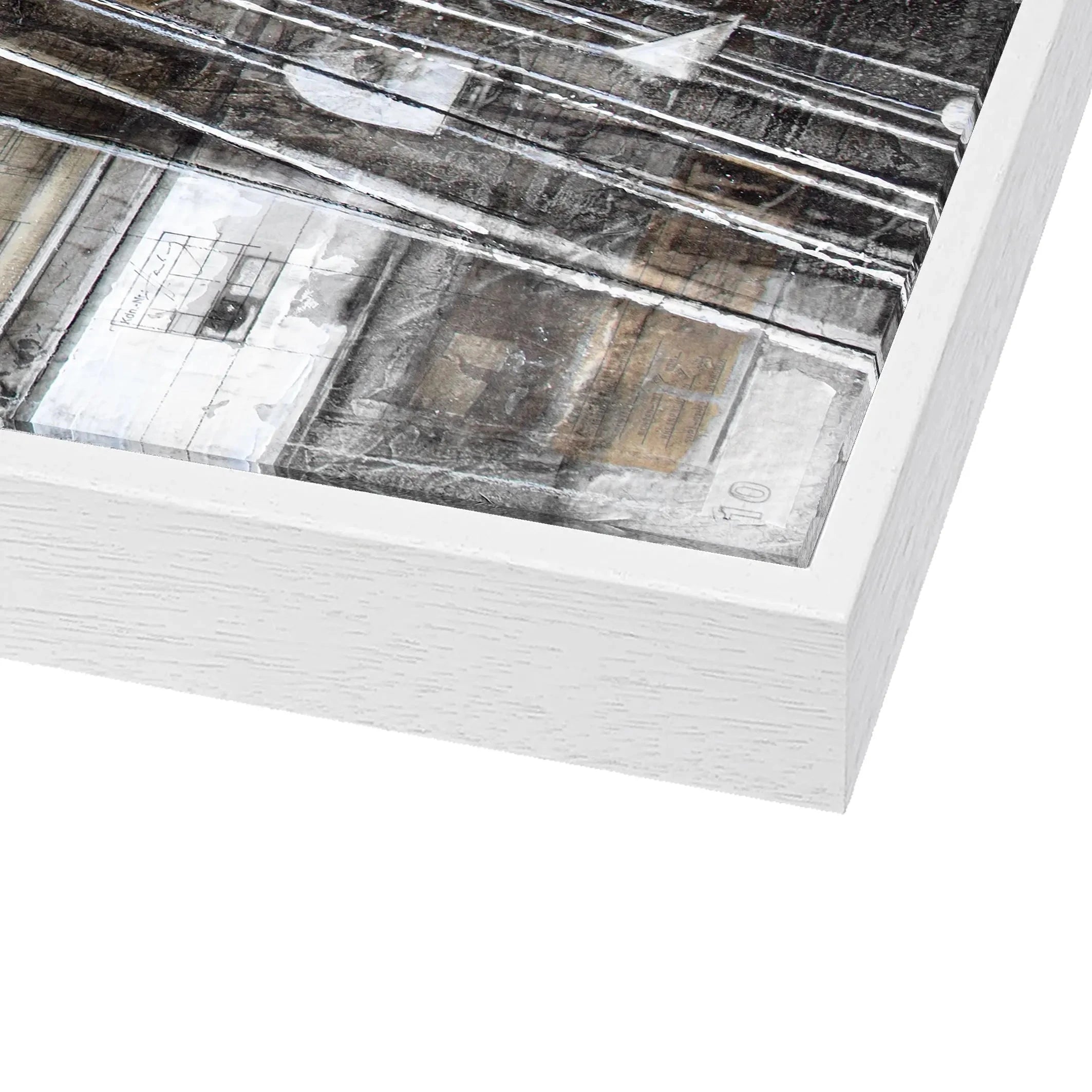 Wandbild GM85 Hamburg Dock 10 auf Leinwand mit Schattenfuge von Cosman-Photocollection, schwarz, 125x95cm, urbanes Stadtbild