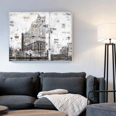 Mural GM03 Hamburg “Elbphilharmonie” – Canvas with shadow gap