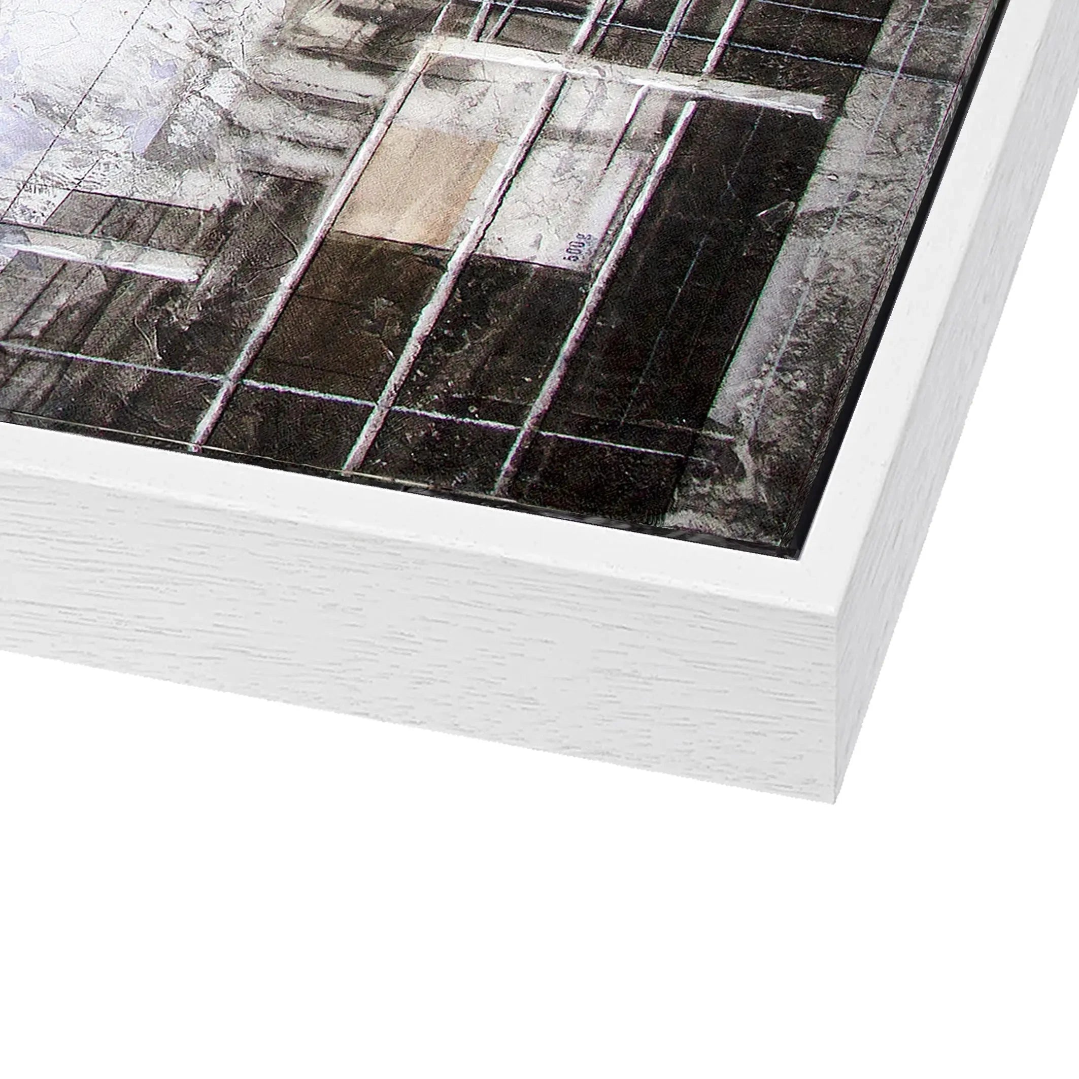 Wandbild Motiv GM03 Hamburg Elbphilharmonie auf Leinwand mit Schattenfuge, von Cosman-Photocollection, schwarz, 125x95 cm