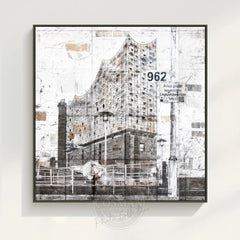 Mural GM03Q Hamburgo “Elbphilharmonie” – Lienzo con espacio para sombras