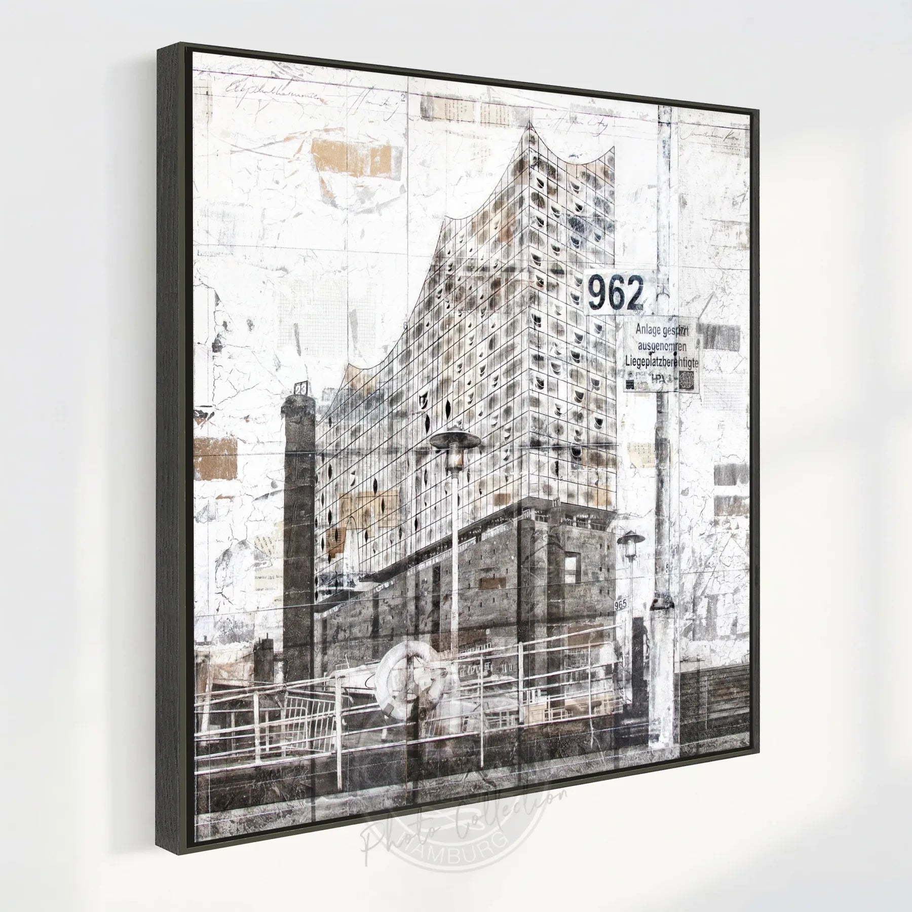 Wandbild GM03Q Hamburger Elbphilharmonie – Architektur-Fotografie auf Leinwand