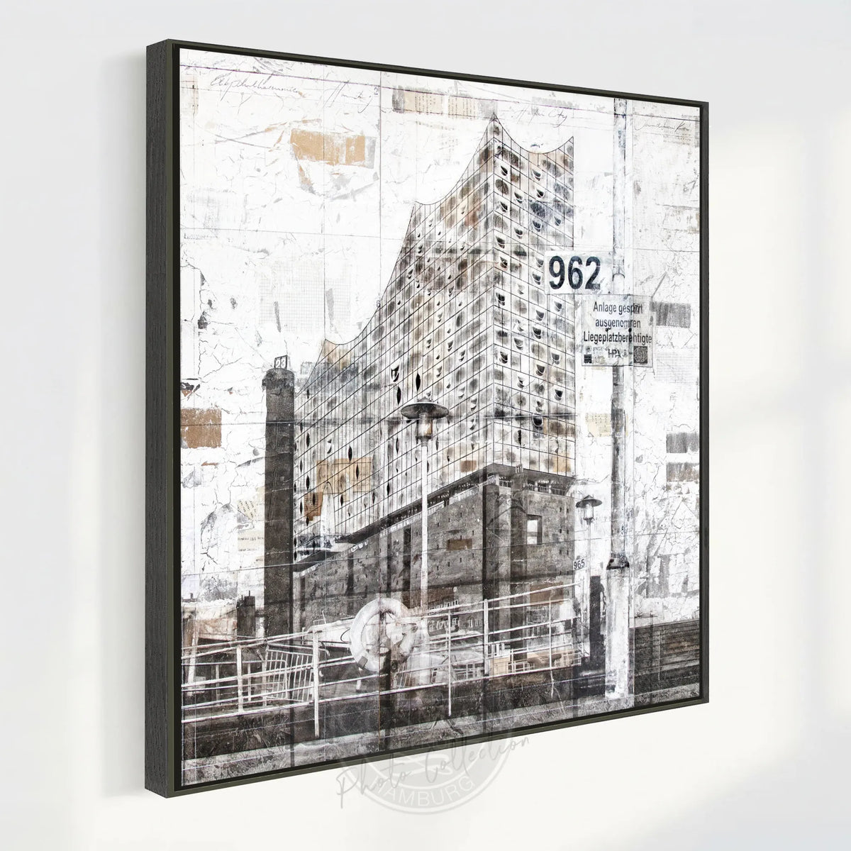 Wandbild GM03Q Hamburger Elbphilharmonie – Architektur-Fotografie auf Leinwand