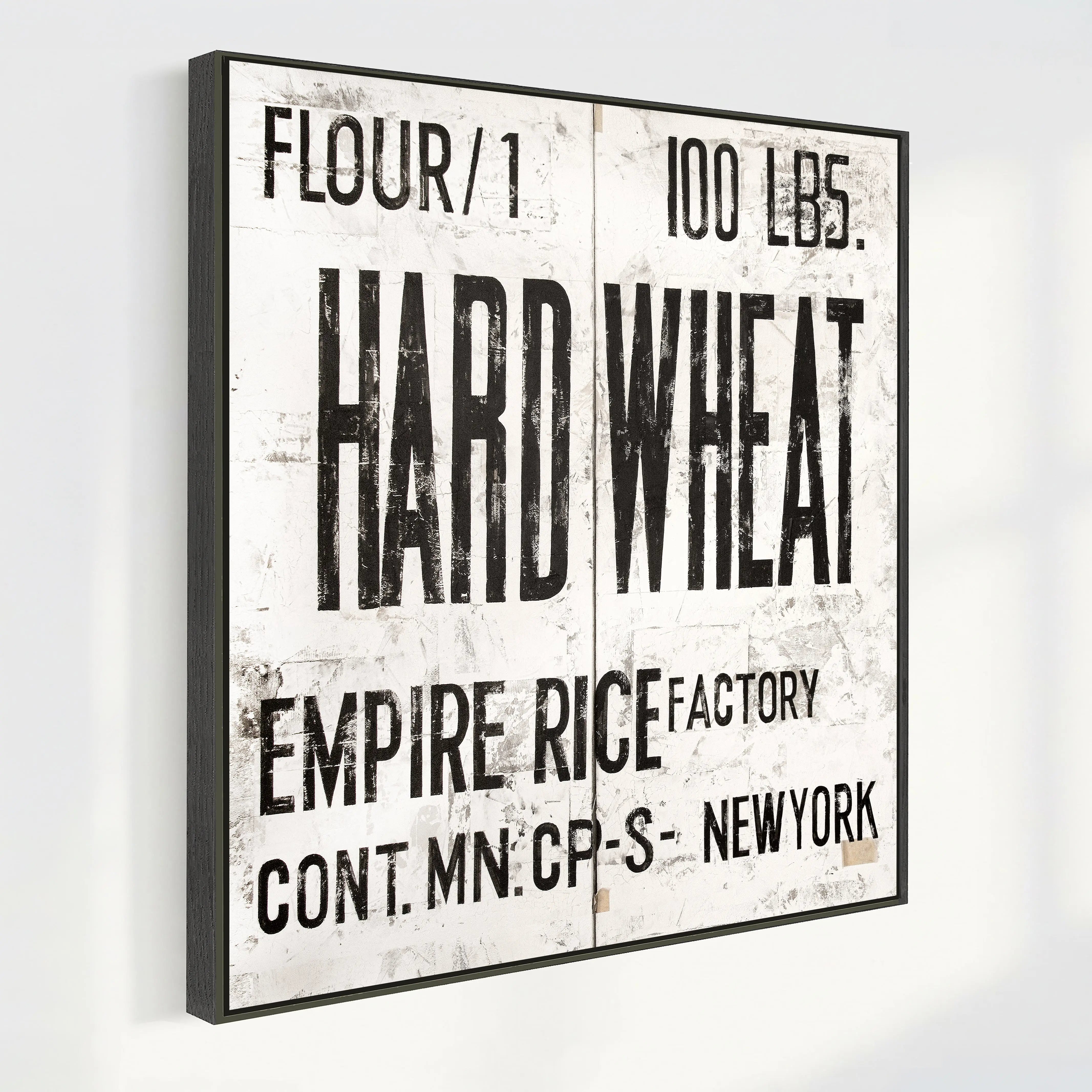 Wandbild GM13Q New York ’Wheat’ von Cosman-Photocollection, Druck auf Leinwand mit Schattenfuge, 84x84 cm, dunkler Hintergrund