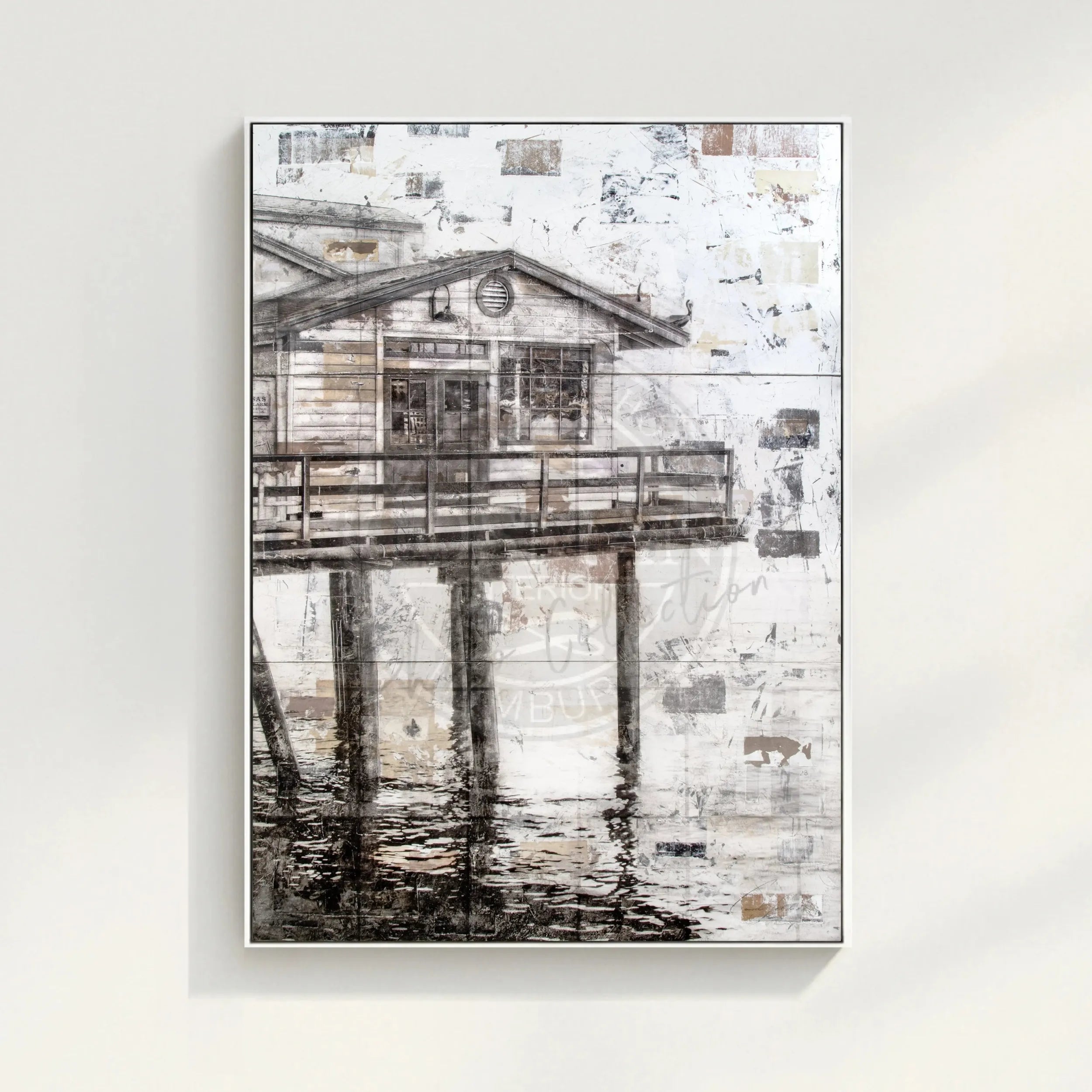 Wandbild GM71 Kalifornien Malibu "Pier" - Druck auf Leinwand mit Schattenfuge by Cosman-Photocollection