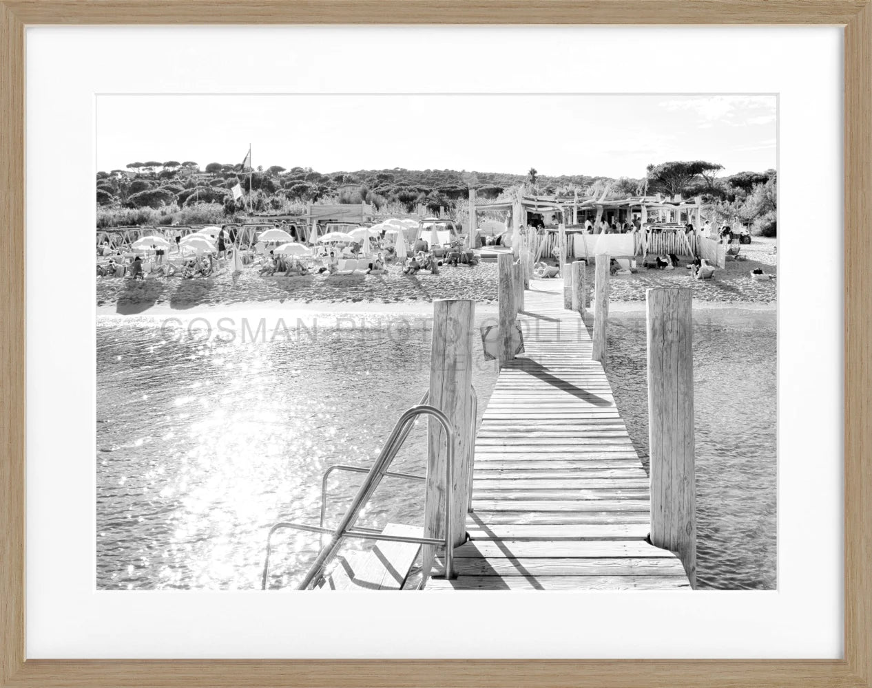 Poster ’Beach Le Club 55’ Saint Tropez ST44 - Wandbilder