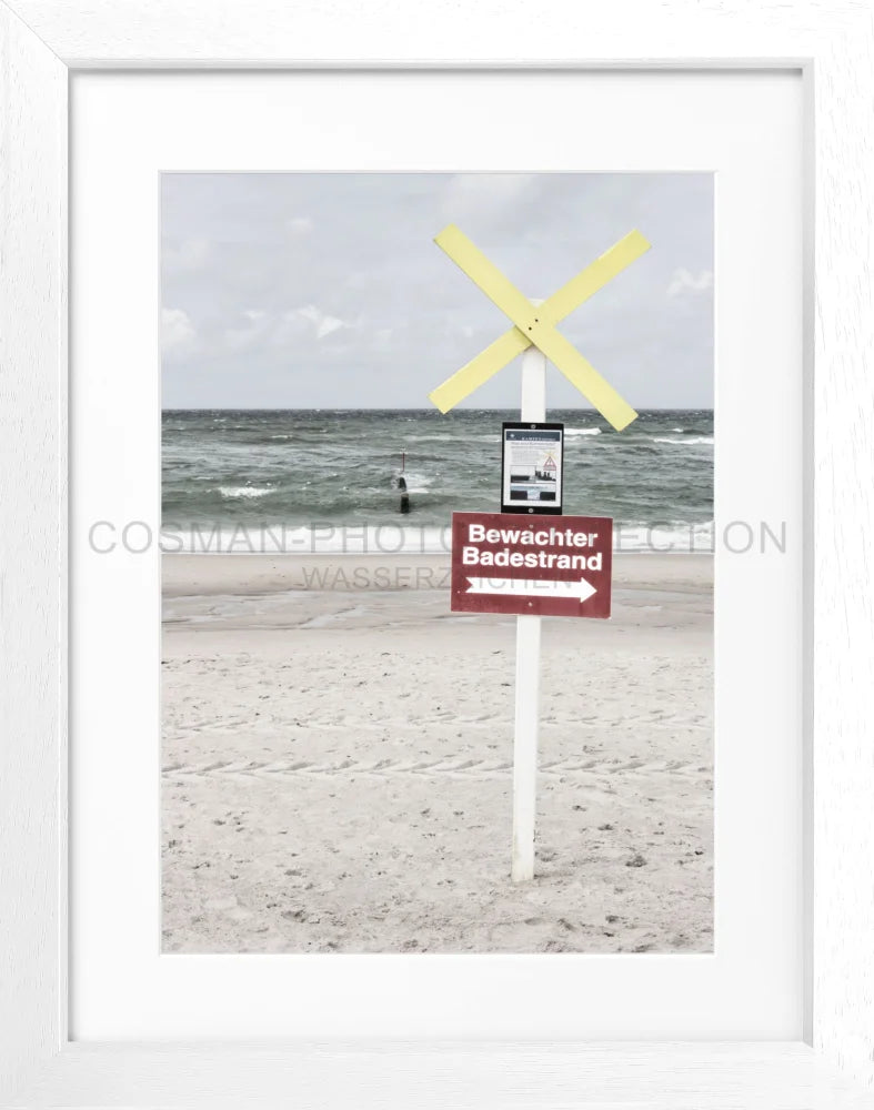 Poster ’Bewachter Badestrand’ Sylt SY49 - Wandbilder