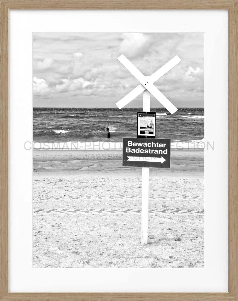 Poster ’Bewachter Badestrand’ Sylt SY49 - Wandbilder
